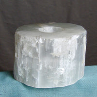 Selenite Candle Holder