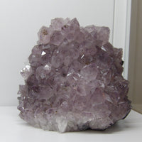 Amethyst cut base stalactite cluster with polished lavender crystal points – 4.2 lbs natural specimen from Star Woman Crystals
