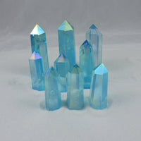 Aqua Aura Quartz Points (20 g- 80 g) (Choose Your Crystal)