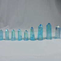 Aqua Aura Quartz Points (20 g- 80 g) (Choose Your Crystal)
