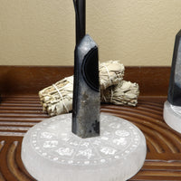 Black Agate Points – Polished (3.5”–4”)