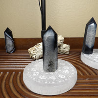 Black Agate Points – Polished (3.5”–4”)