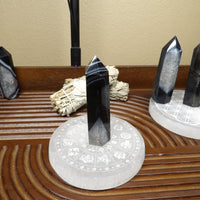 Black Agate Points – Polished (3.5”–4”)