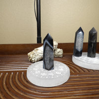 Black Agate Points – Polished (3.5”–4”)