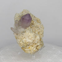 Brandberg Amethyst on Matrix with Quartz Cluster – Namibia