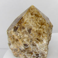 Brazilian Honey Calcite polished freestanding crystal point 451 grams