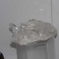 Natural Clear Quartz cluster with long terminated points and bright shimmer