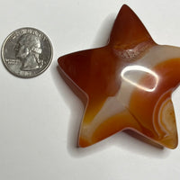 Carnelian Star - (Choose Your Crystal)