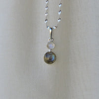 Labradorite and Moonstone Pendant