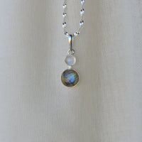 Labradorite and Moonstone Pendant