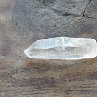 Lemurian quartz point showing natural crystal structure