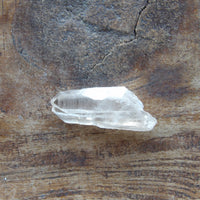Twin Lemurian quartz point from curated crystal collection
