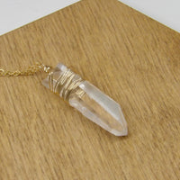 Lemurian Crystal pendant necklace