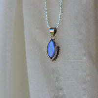 Marquis Shaped Labradorite Pendant