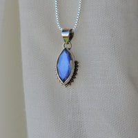 Marquis Shaped Labradorite Pendant