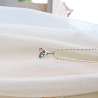 Sterling Silver Multi-Colored Triquetra Pendant
