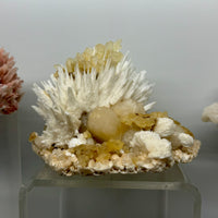 Phosphorescent Calcite with Mordenite & Stilbite | Collector Specimen | India