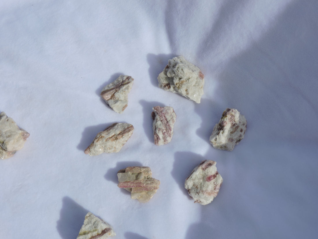 Pink Tourmaline on Matrix