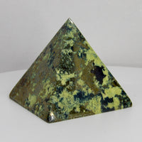 Prehnite & Pyrite Pyramid