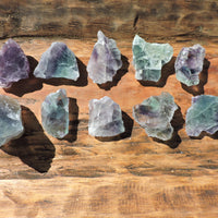 Genuine Purple and Green Fluorite Chunks - Choose Your Crystal