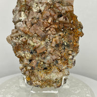 Raw Moonstone (Feldspar) collector specimen on natural matrix from El Pili Mine, Chihuahua, Mexico.