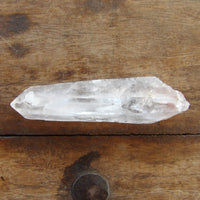 Natural double terminated clear quartz point