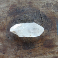 Clear quartz double terminated point