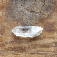 Clear quartz point high clarity natural crystal