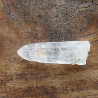 Natural raw clear quartz crystal point for intention setting