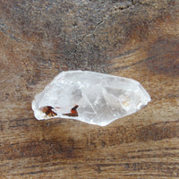 Sedona charged clear quartz point- inclusion