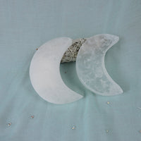 Selenite Crescent Moon $12 (Each) Choose Your Crystal