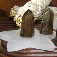 Smoky Quartz Points – Polished & Rough