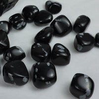 ✨ Polished Snowflake Obsidian Pocket Stones ✨