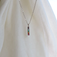 Sterling Silver Chakra Multi-Stone Pendant