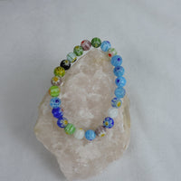 Floral Design Beaded Bracelet