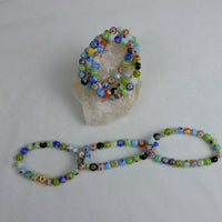 Tri Mille Fiore Style 3 Strand Stretch Bracelet (Price Per Piece)
