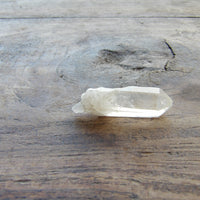 Clear quartz point high clarity natural crystal