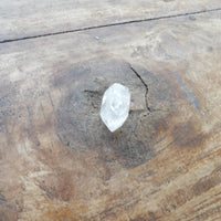 Twin natural clear quartz point