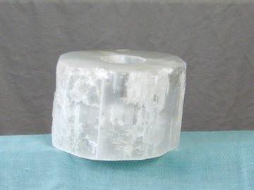 Selenite Candle Holder