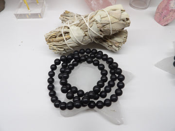 Shungite stretch bracelet 8mm beads