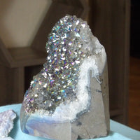 🌈 Angel Aura Quartz Cut Base (4 lbs • 6x5”)