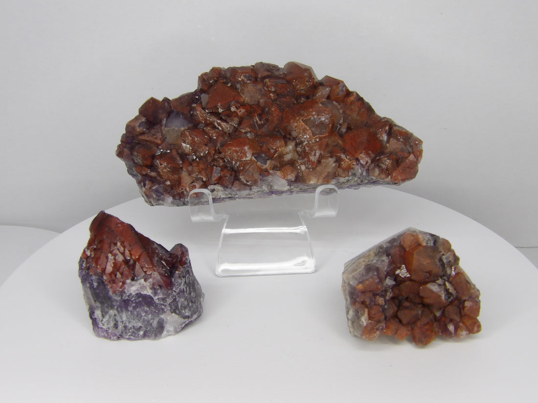 Alien Amethyst - amethyst and hematite