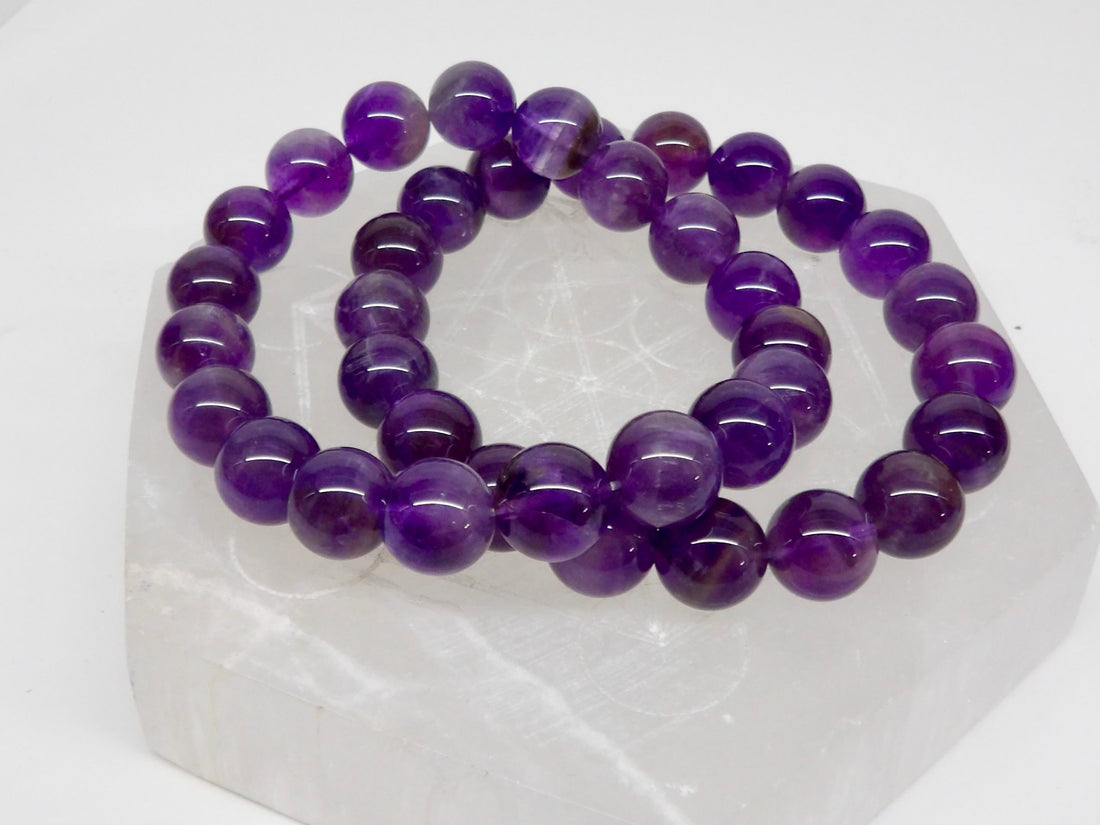 Deep Purple Natural Amethyst Bracelet
