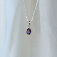 Amethyst Teardrop Pendant