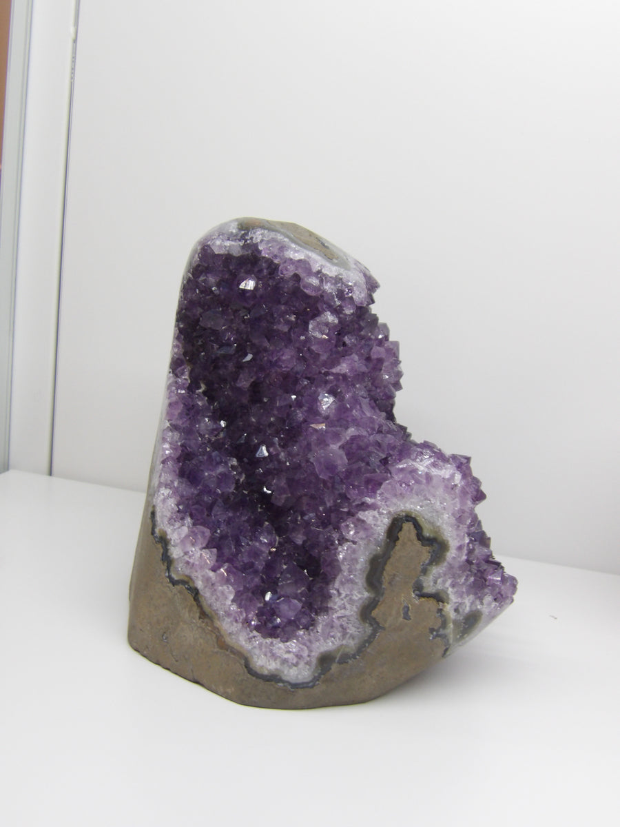 Amethyst Druzy Cut base
