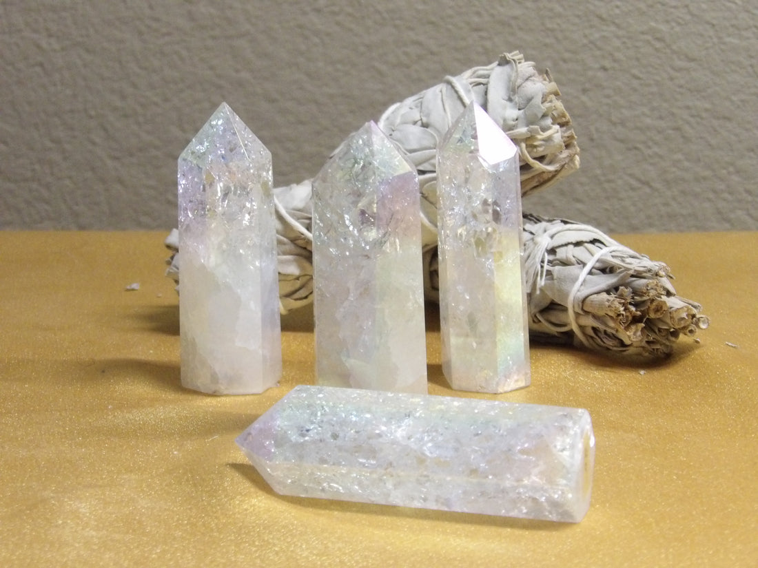 ✨ Angel Aura Quartz Points (3.5”–4”)