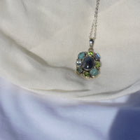 Multi-Gemstone Pendant – A Symphony of Serenity and Elegance