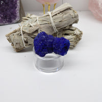 Natural azurite specimen with deep blue crystalline formations