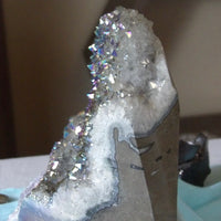 🌈 Angel Aura Quartz Cut Base (4 lbs • 6x5”)