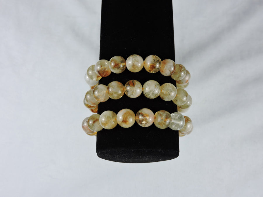 Citrine beaded bracelet - 10 mm beads (Price Per Piece)